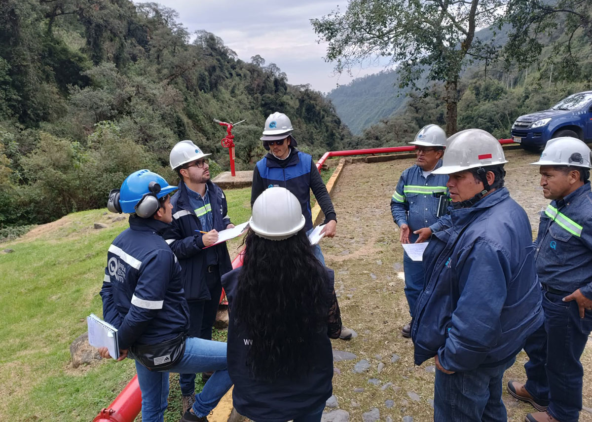 Inspección ambiental en la Central Hidroeléctrica Pasochoa.