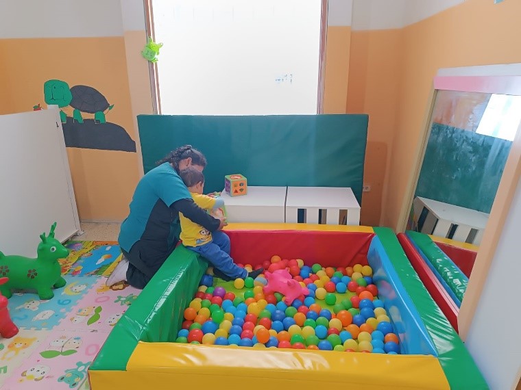 Una de las áreas del Universitario Central Técnico adecuada para el cuidado de los niños.