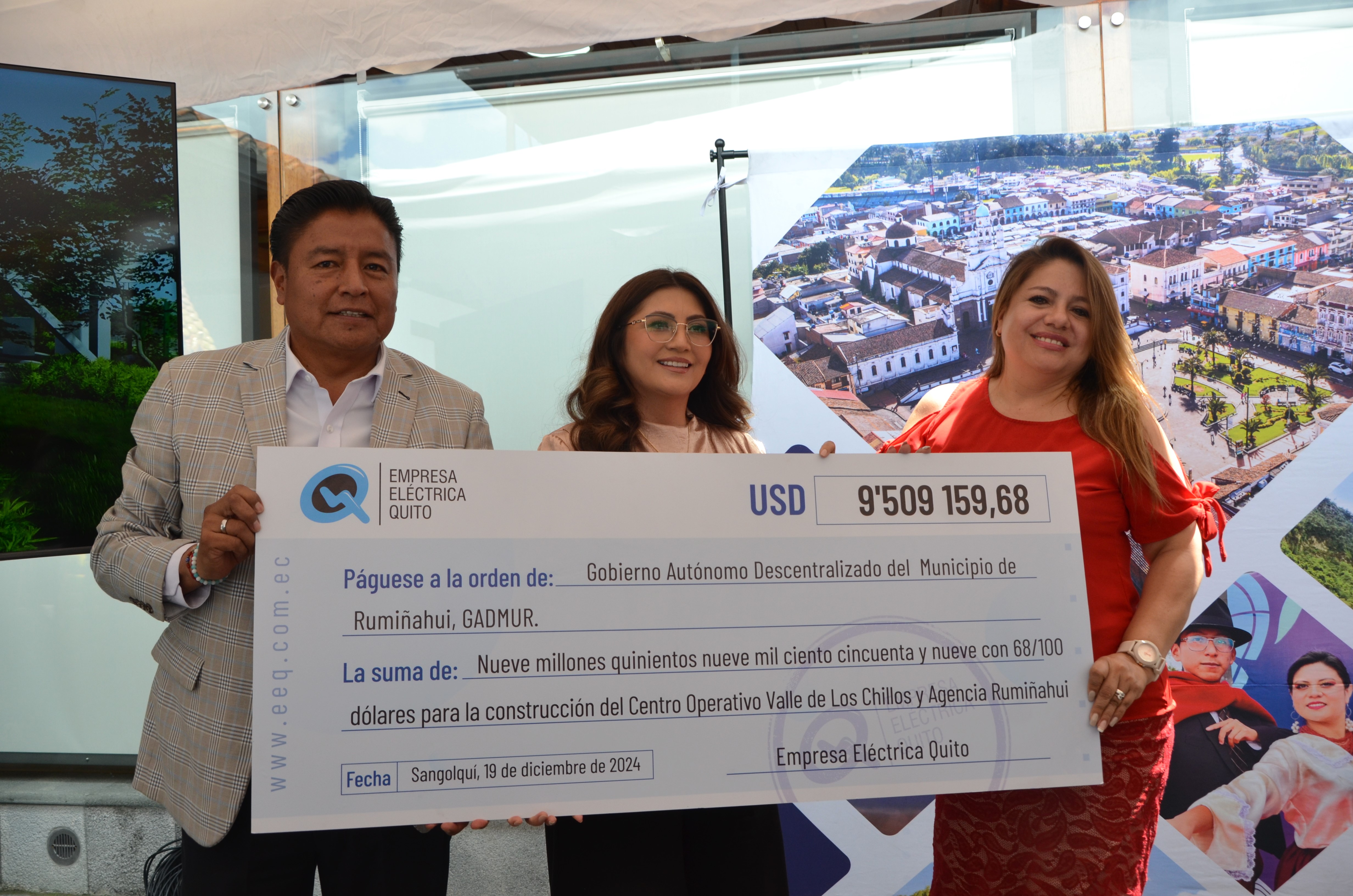 Donación de terreno para construcción de Centro Operativo EEQ.