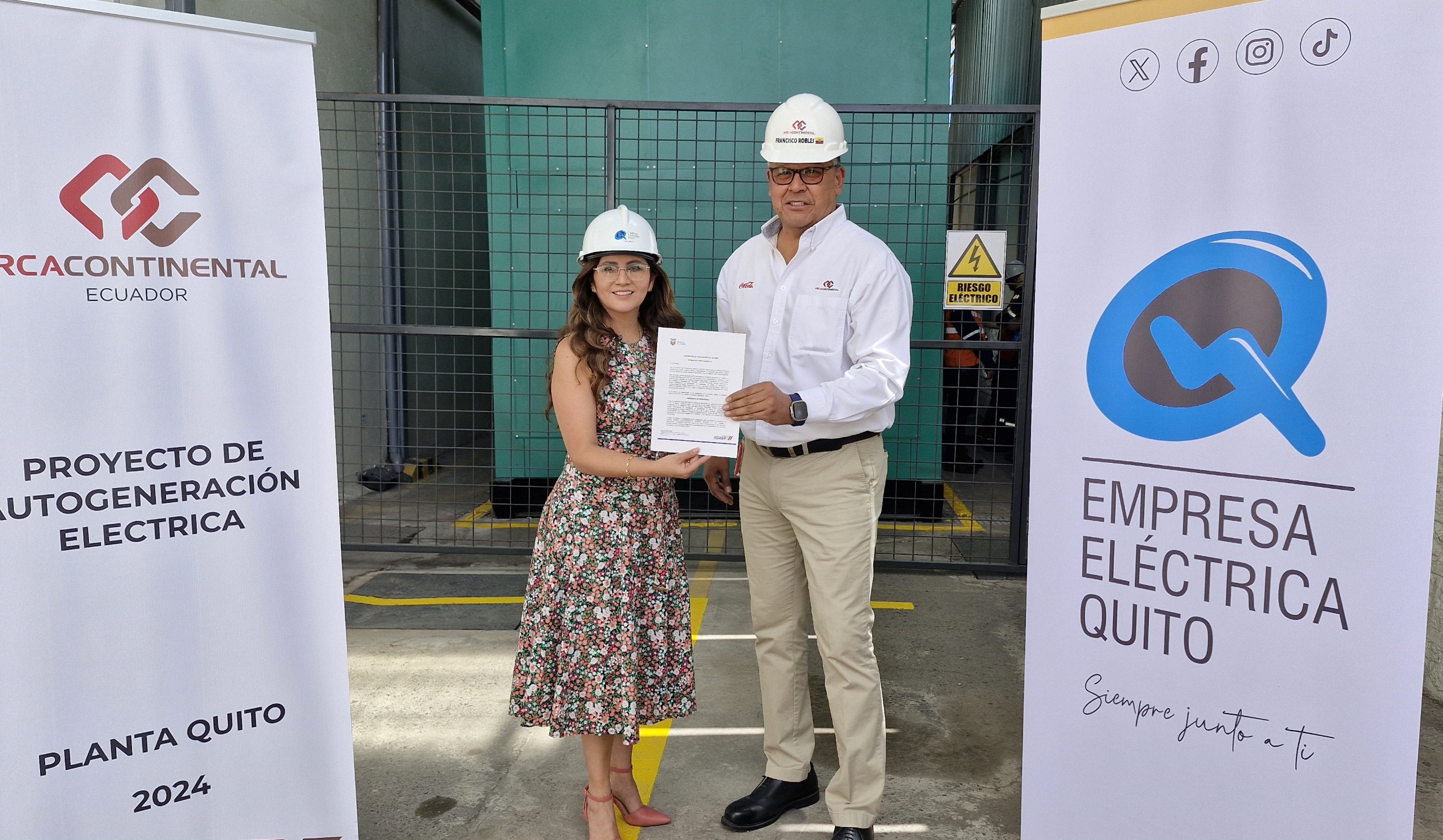 EEQ habilita a ARCA Continental como Grupo Electrógeno de Emergencia.