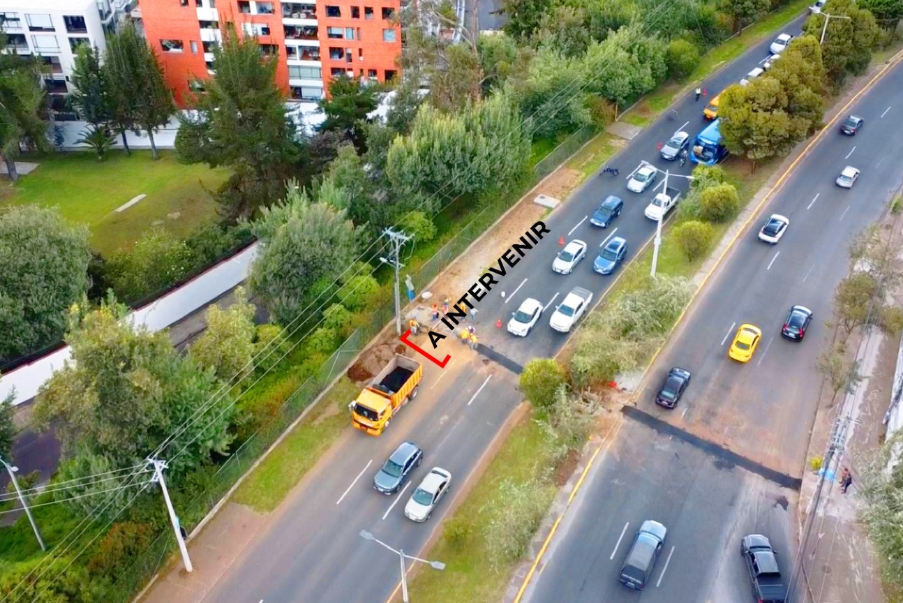 Los trabajos se realizarán únicamente en el carril derecho, sentido sur norte.