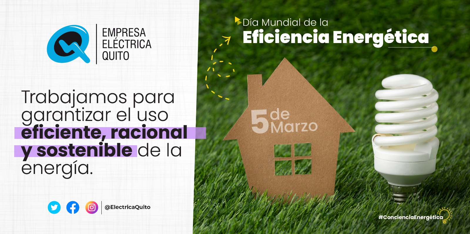 La EEQ trabaja comprometida con la eficiencia energética hacia la sostenibilidad