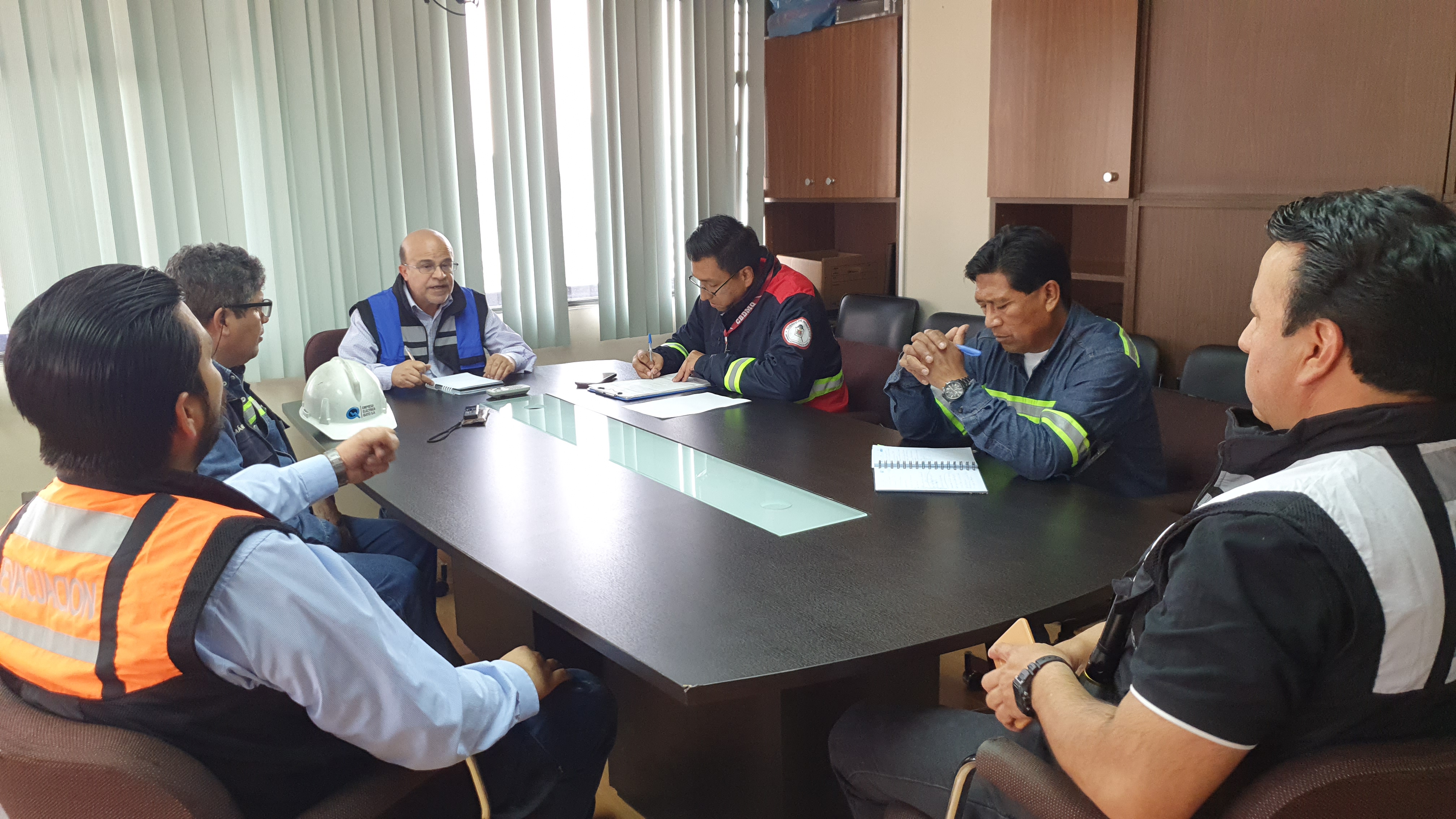 Reunión de evaluación permite arrojar resultados para mejorar la gestión de seguridad.