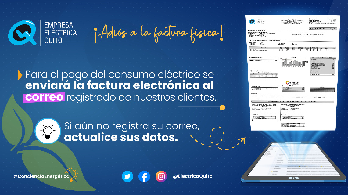 Reciba la factura electrónica al correo registrado.